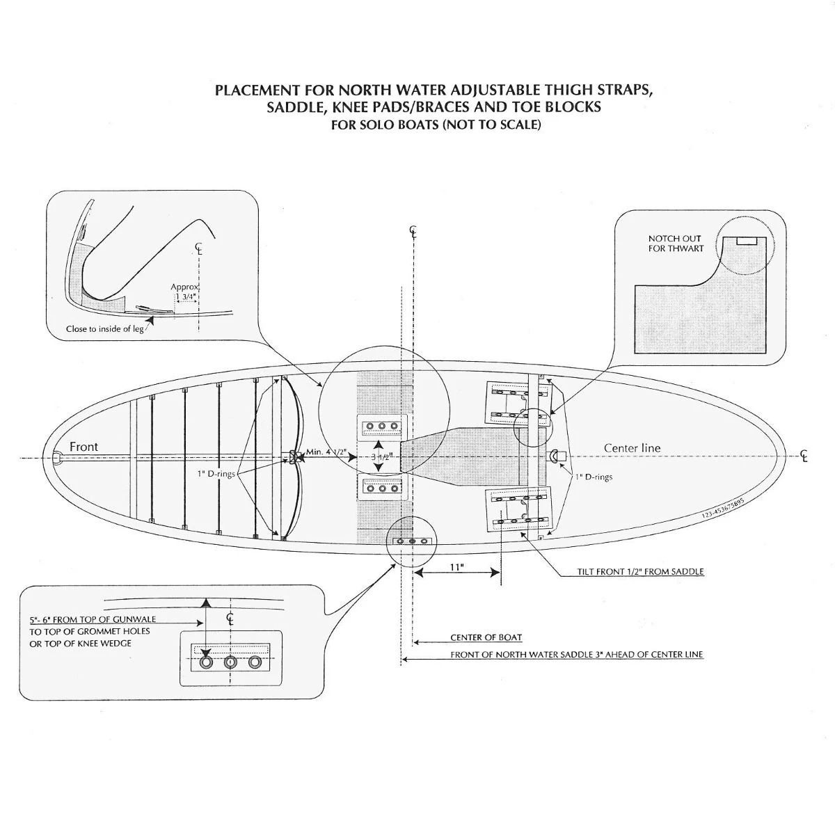 North Water Yakima-style Fodstøtter Til Kano 2 North Water Yakima-style Fodstøtter Til Kano - Billede 2