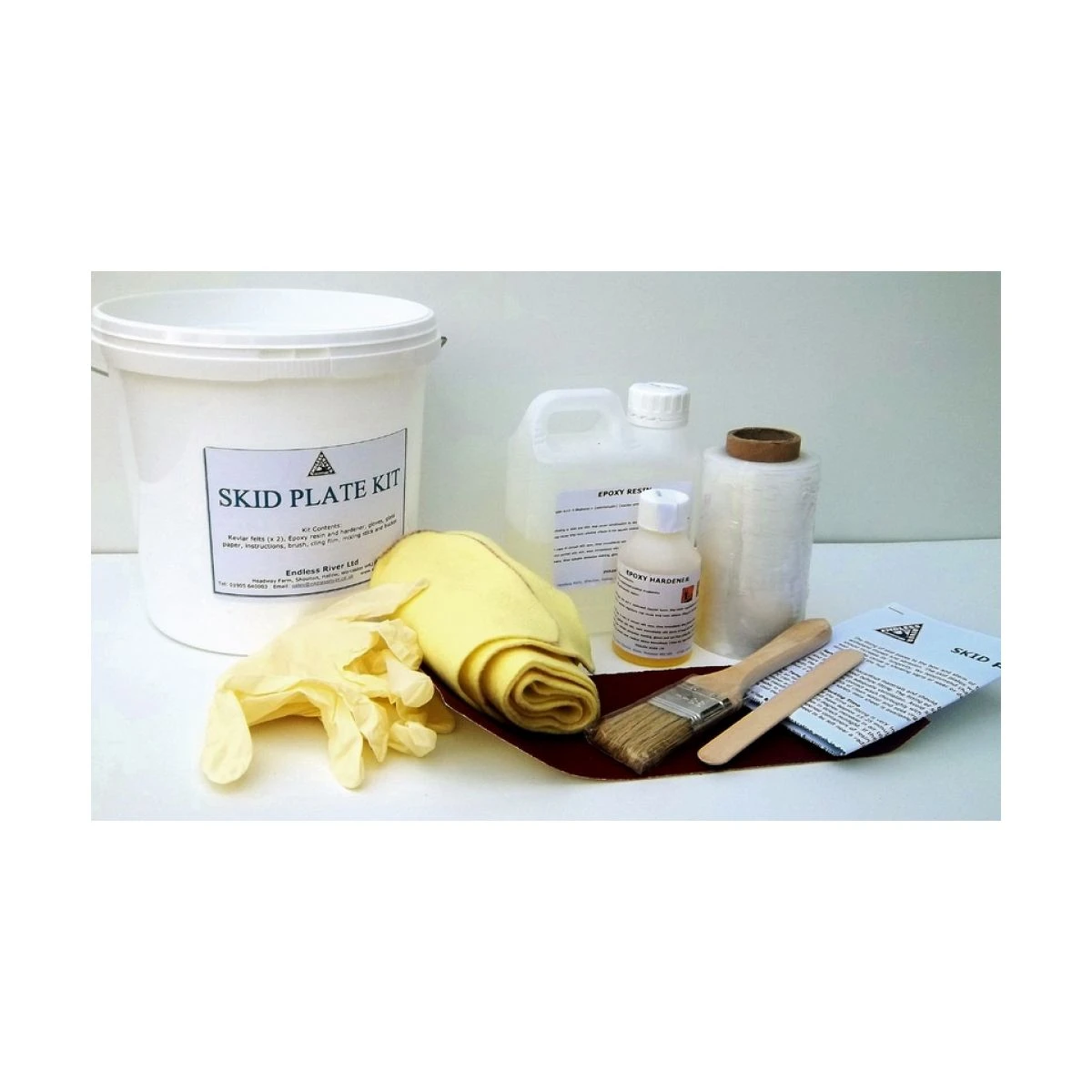 Skidplate Kit, Kevlar, Komplet Kit 1 Skidplate Kit, Kevlar, Komplet Kit