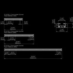 Railblaza TracLoader Gunnel 300mm 13 Railblaza TracLoader Gunnel 300mm -Railblaza Salgsbutik tracloader gunnel tracks dimension drawing
